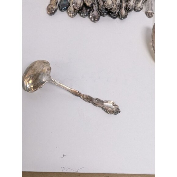 Vintage Oneida Beethoven Silverplate Flatware Ladle Serving 8" - Picture 4 of 7